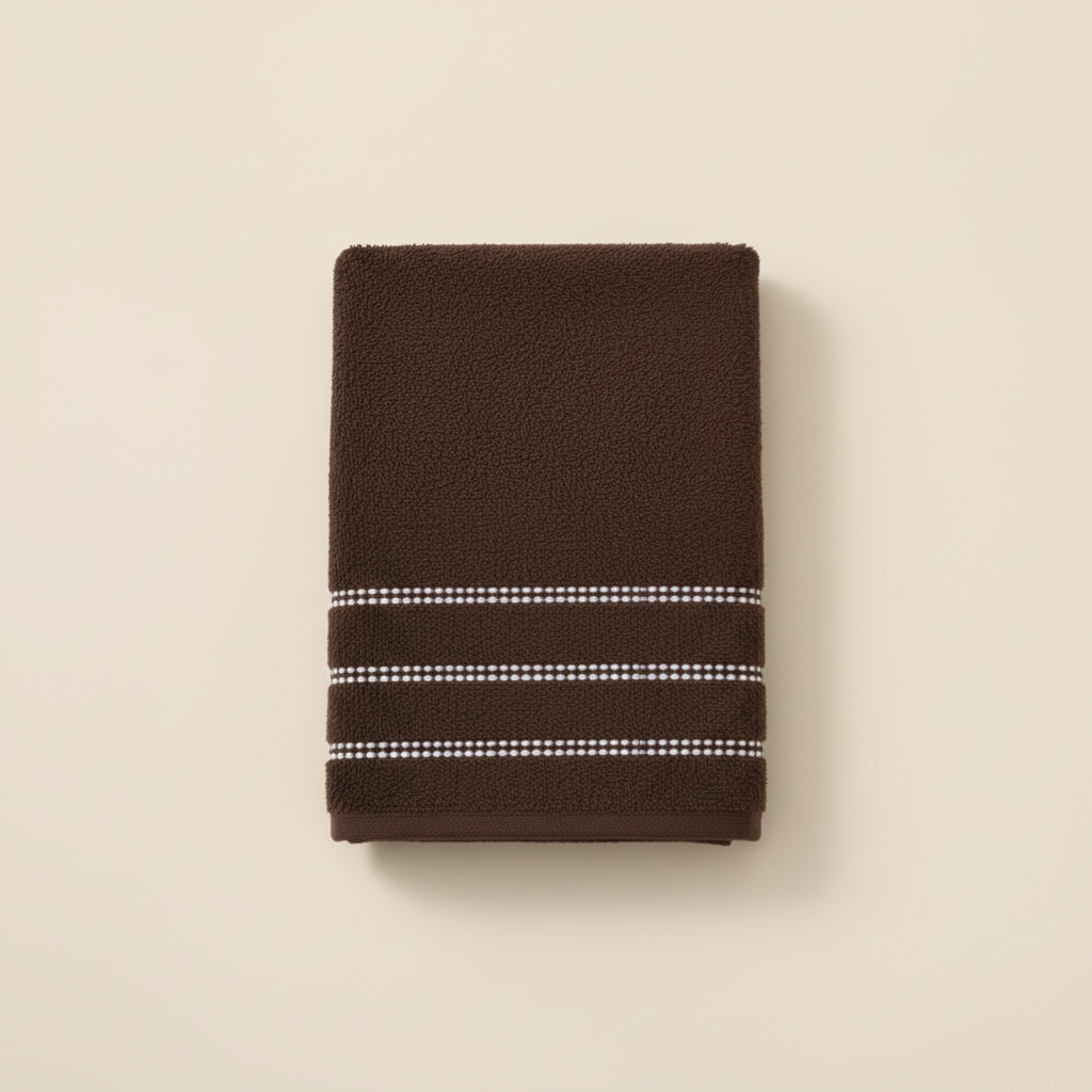 Tony Dotted Border Bath Towel