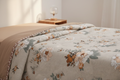 Royce Peony Garden Comforter draped on a bed in a bright modern bedroom
