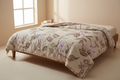 Elegance Botanical Bloom Comforter draped on a bed in a cozy modern bedroom
