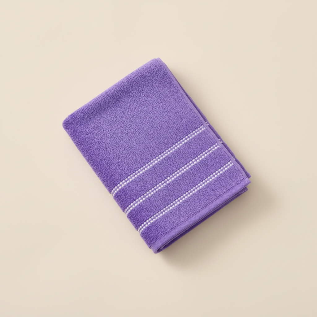 Tony Dotted Border Bath Towel