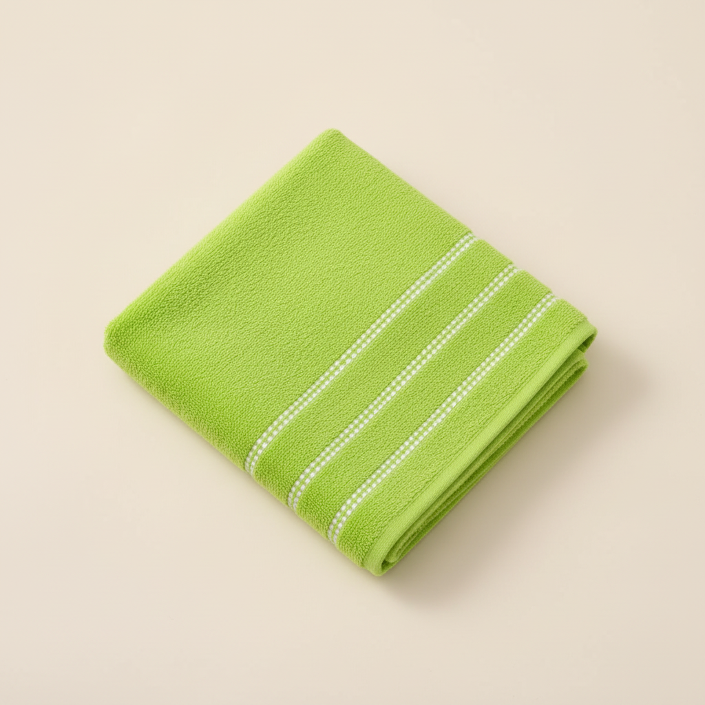 Tony Dotted Border Bath Towel
